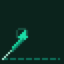 An upward-right teal arrow accelerating across a chart baseline with a lengthening motion-blur trail.
